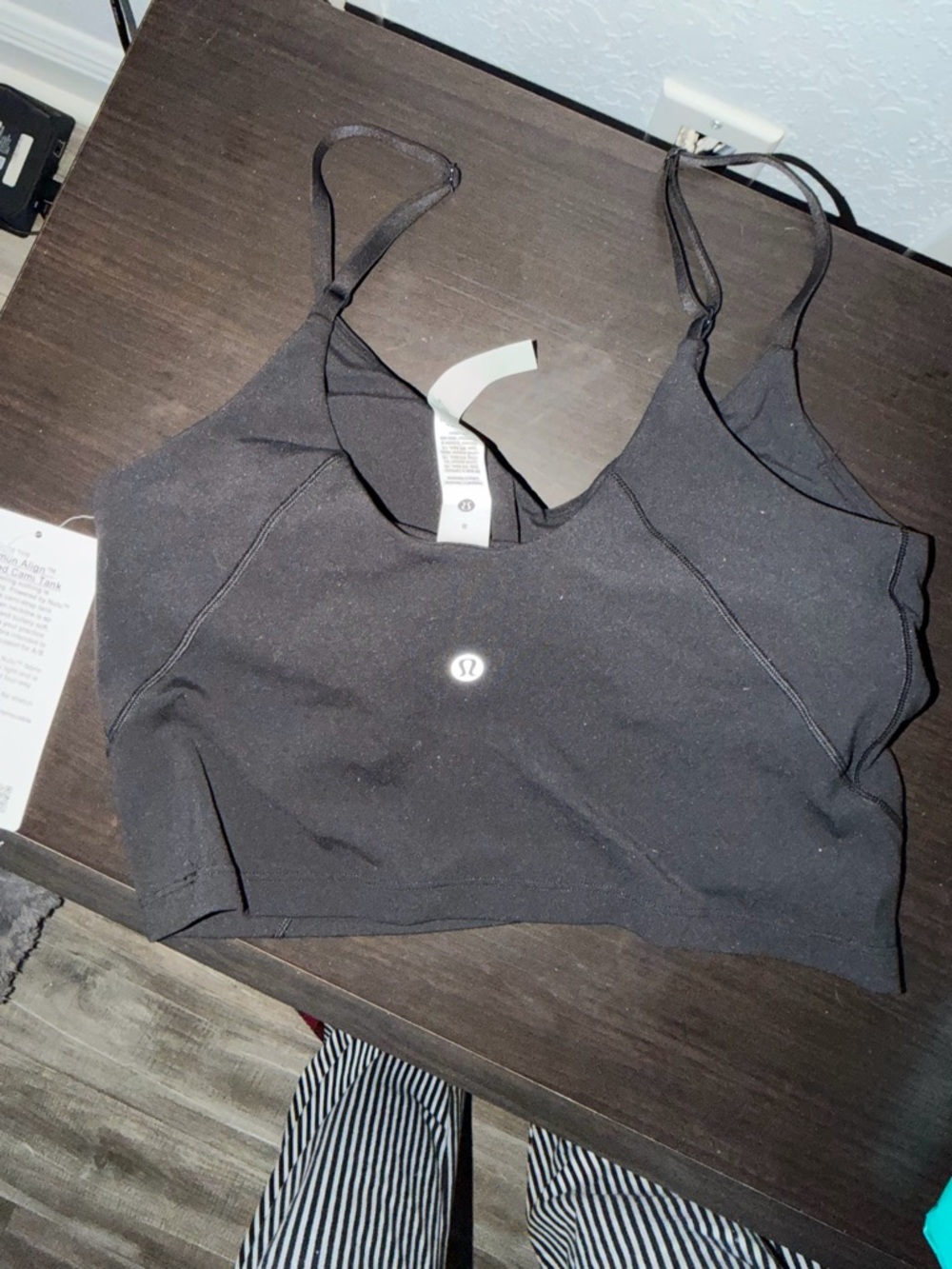 lululemon athletica Black Cropped align Cami Tank - Picture 3 of 3